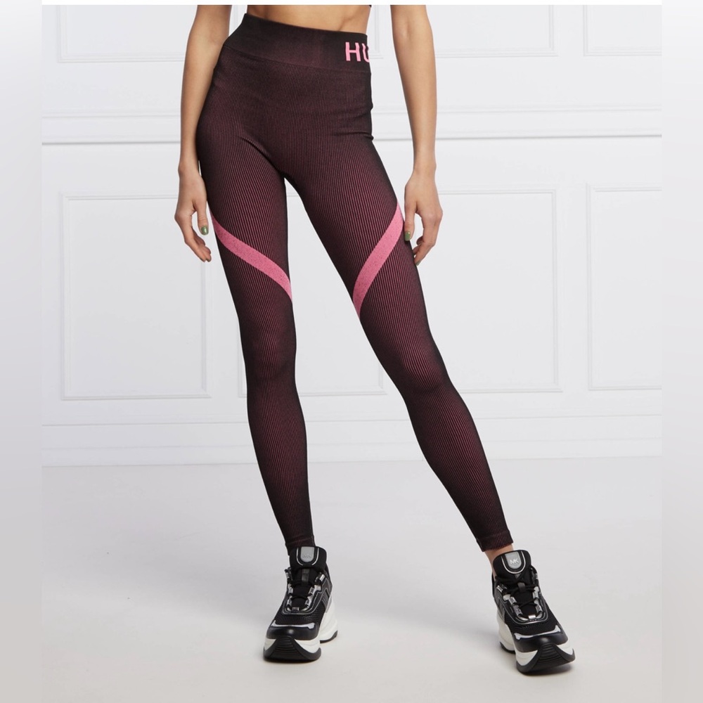 Women’s Hugo Boss Black and Pink Leggings